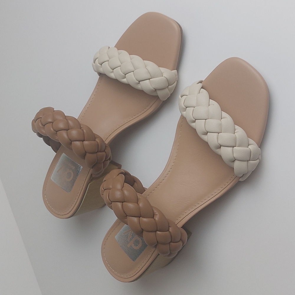 DV by Dolce vita women's suzie natural heels sandals size 6M